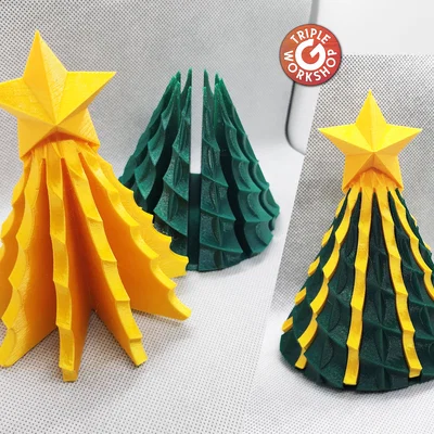 Cây Thông Noel Lắp Khớp 2 Mảnh (Interlocking Xmas Tree 2-piece)