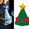 Mô hình cây thông Noel trang trí Merry Christmas in 3D đẹp mắt - Thumbnail 1