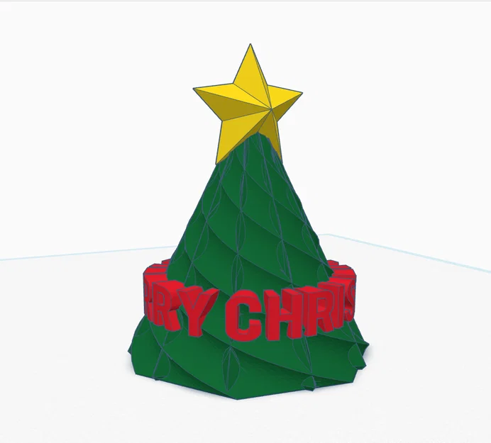Mô hình cây thông Noel trang trí Merry Christmas in 3D đẹp mắt - Image 3