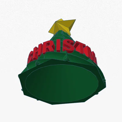 Mô hình cây thông Noel trang trí Merry Christmas in 3D đẹp mắt
