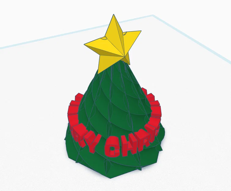 Mô hình cây thông Noel trang trí Merry Christmas in 3D đẹp mắt - Image 5