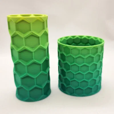 Mẫu Bình Hoa Họa Tiết Tổ Ong Honeycomb Spiral Vases Đẹp Mắt