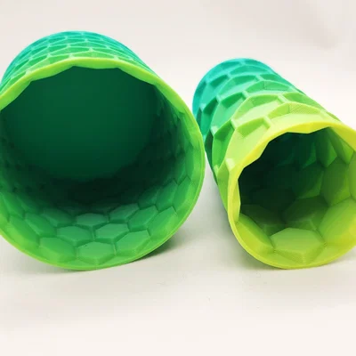 Mẫu Bình Hoa Họa Tiết Tổ Ong Honeycomb Spiral Vases Đẹp Mắt
