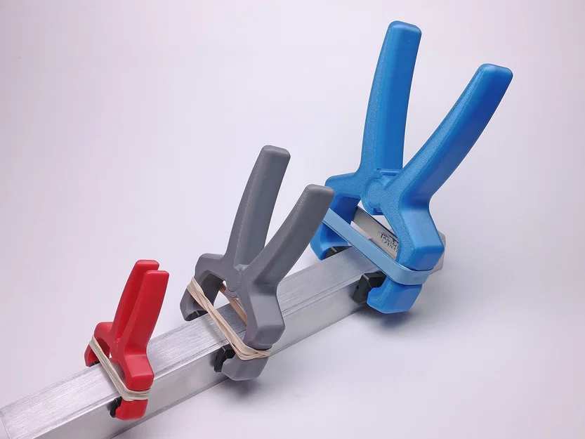 Kẹp Lò Xo Dùng Dây Thun (Rubber Band Spring Clamp) - Image 1