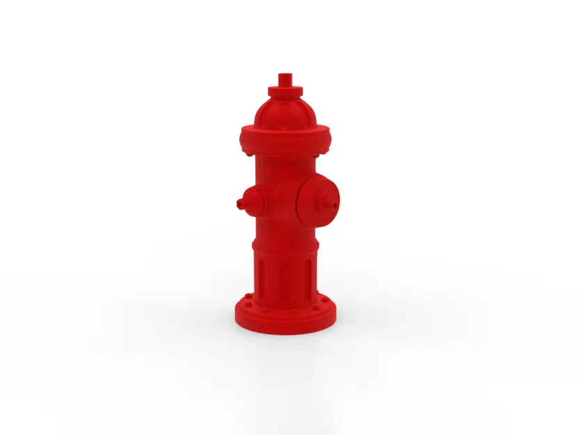 Mô hình trụ chữa cháy (Fire Hydrant) tỉ lệ 1:48 chi tiết cho sa bàn - Image 1