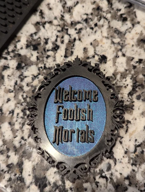 Nam châm tủ lạnh Disney Haunted Mansion “Welcome Foolish Mortal” - Image 3