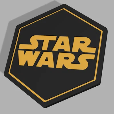 Miếng lót ly Star Wars hình lục giác in 3D cực chất
