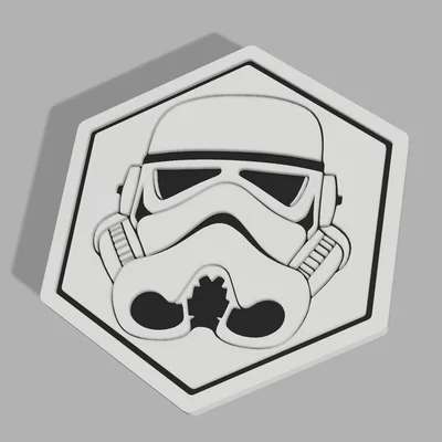 Miếng lót ly Star Wars hình lục giác in 3D cực chất