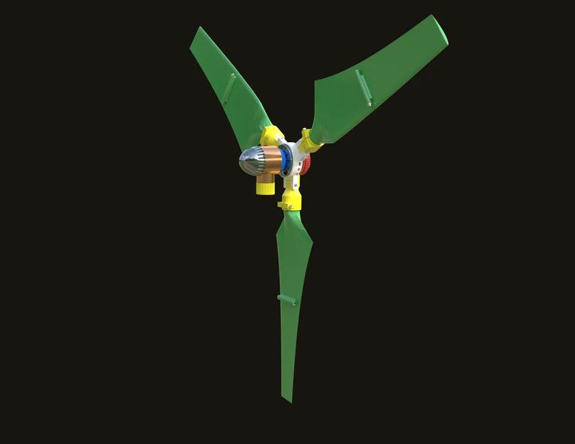 Tuabin Gió Di Động Với Cánh Gập (Portable Wind Turbine with Foldable Blades) - Image 5