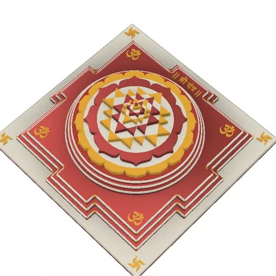 Shri Yantra – Biểu tượng hình học linh thiêng (Mẫu 3D)