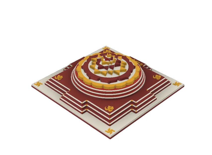 Shri Yantra – Biểu tượng hình học linh thiêng (Mẫu 3D) - Image 4