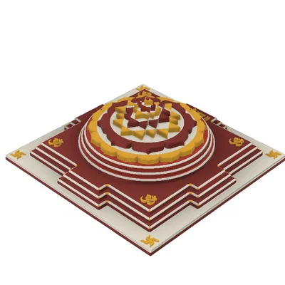 Shri Yantra – Biểu tượng hình học linh thiêng (Mẫu 3D)