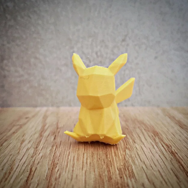 Mô hình Pikachu Low Poly 3D - Đáng yêu và dễ dàng in ấn - Image 1