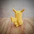 Mô hình Pikachu Low Poly 3D - Đáng yêu và dễ dàng in ấn - Thumbnail 2