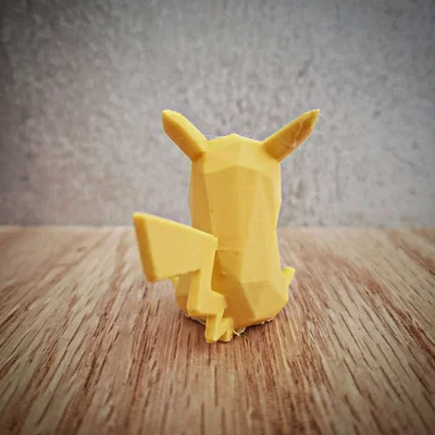 Mô hình Pikachu Low Poly 3D - Đáng yêu và dễ dàng in ấn