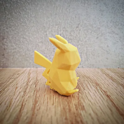 Mô hình Pikachu Low Poly 3D - Đáng yêu và dễ dàng in ấn