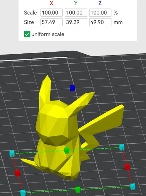 Mô hình Pikachu Low Poly 3D - Đáng yêu và dễ dàng in ấn - Image 5