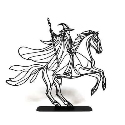 Line Art Dòng Chảy Gandalf – Chúa Tể Những Chiếc Nhẫn