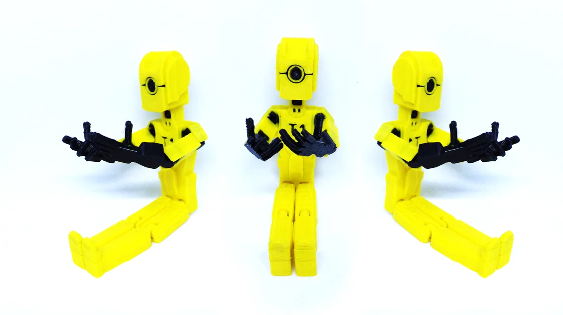 Mẫu Robot T1 Print-in-Place - Thiết Kế 3D In Nguyên Khối Lắp Sẵn - Image 1