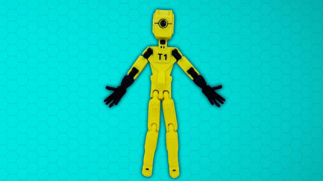 Mẫu Robot T1 Print-in-Place - Thiết Kế 3D In Nguyên Khối Lắp Sẵn - Image 2