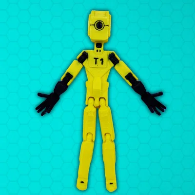 Mẫu Robot T1 Print-in-Place - Thiết Kế 3D In Nguyên Khối Lắp Sẵn
