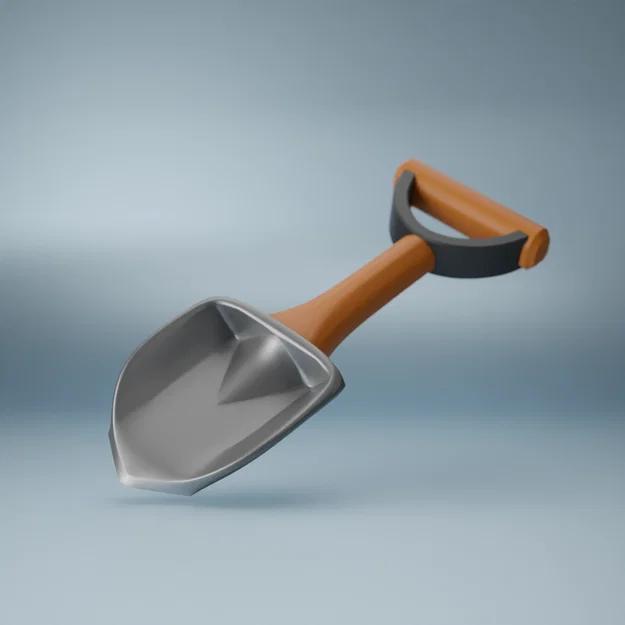 Xẻng cắm trại cầm tay (Shovel) - Mô hình in 3D tiện dụng - Image 1