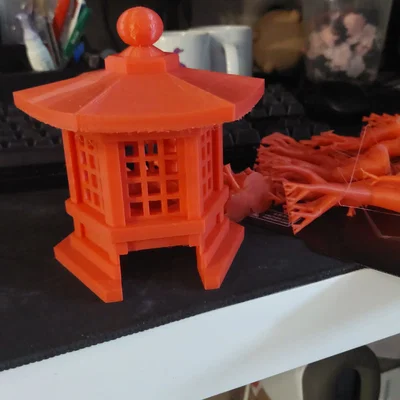 Hang trú ẩn đền thờ Nhật Bản cho rắn và tắc kè (3D Print Model)