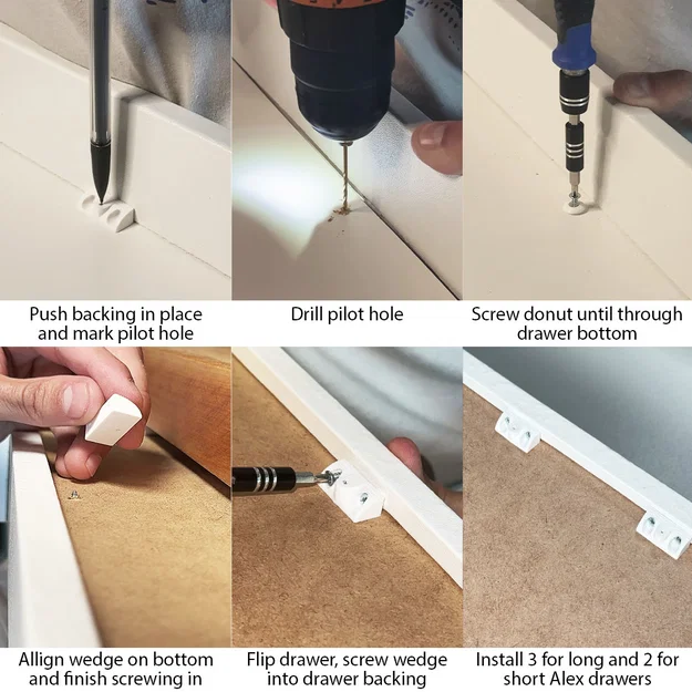 Nêm chêm ngăn kéo Ikea Alex | Chống xệ (Fix Sagging) - Image 4