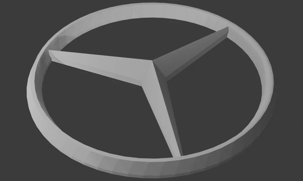 Mô hình logo Mercedes-Benz in 3D tinh tế cho người đam mê xe - Image 1