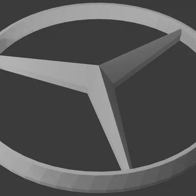 Mô hình logo Mercedes-Benz in 3D tinh tế cho người đam mê xe