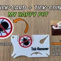 Thẻ Gỡ Ve Kèm Coin - Zecken Karte mit Coin (Tick Card with Coin) - Thumbnail 1