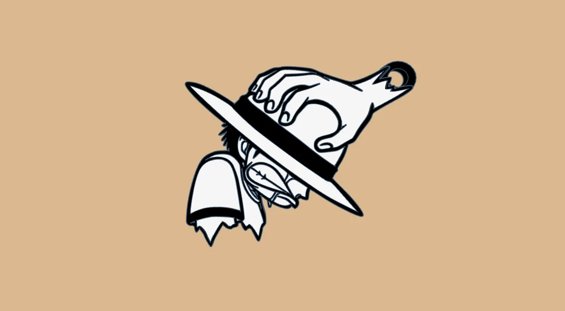 Móc khóa One Piece Luffy–Shanks - Image 1