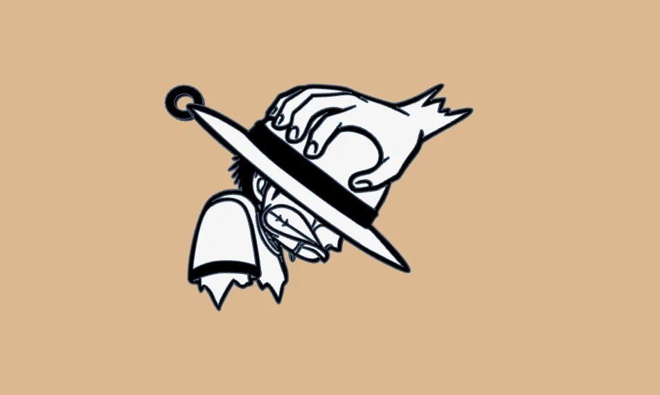 Móc khóa One Piece Luffy–Shanks - Image 2