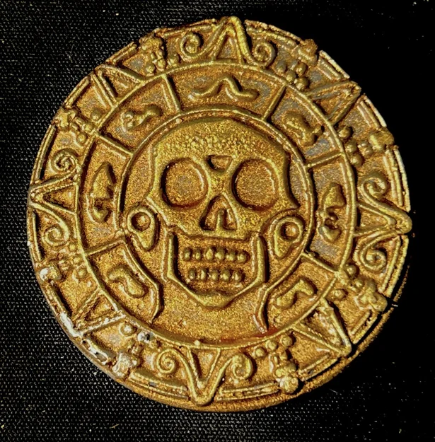 Mô hình đồng xu vàng cướp biển Cursed Pirate Gold tinh xảo - Image 1