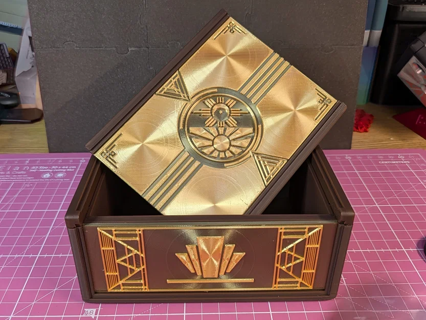 Hộp Khóa Phong Cách Art Deco (Art Deco Styled Box) - Image 3