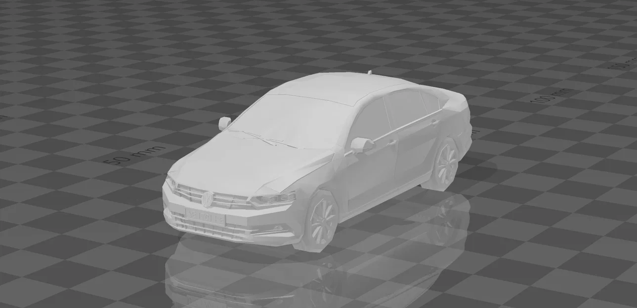 Low Poly Volkswagen Passat B8 Sedan 2019 - Image 1