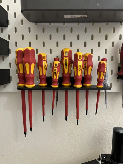 Giá treo tua vít cho bảng Ikea Skadis (Bộ 9 vị trí thông minh) - Image 1