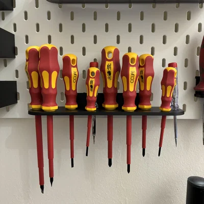 Giá treo tua vít cho bảng Ikea Skadis (Bộ 9 vị trí thông minh)