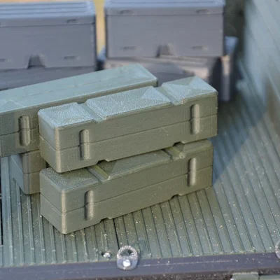 Thùng gỗ (Box Crate) tỉ lệ 1/10