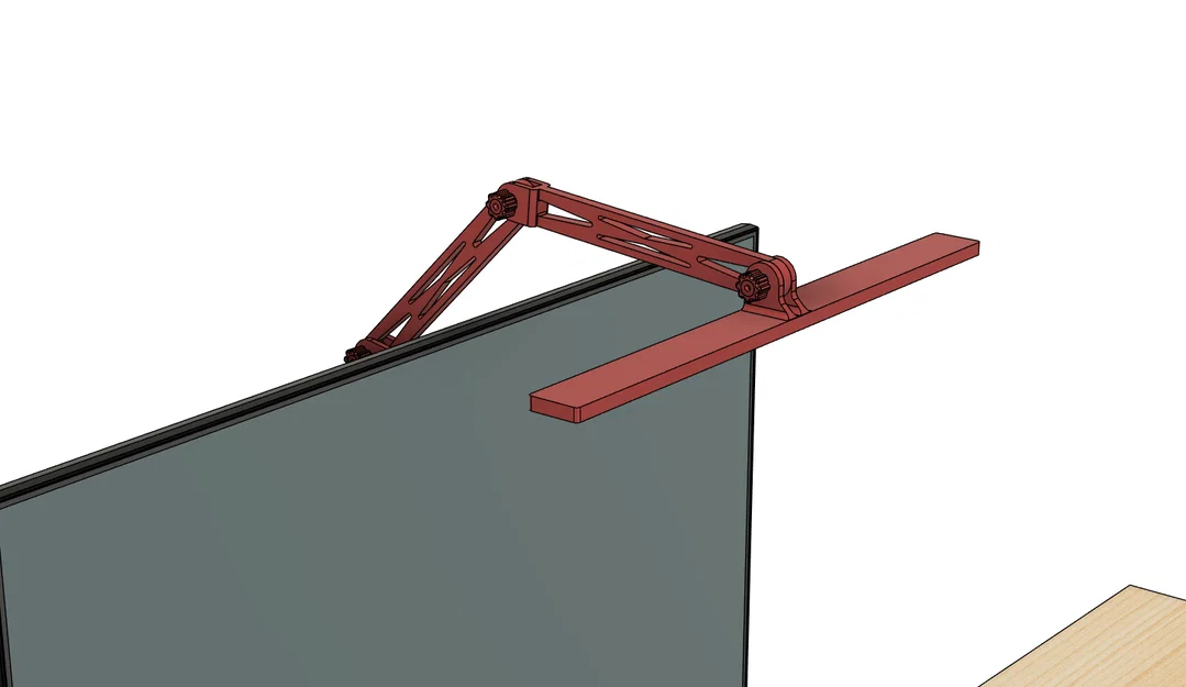 Giá đỡ đèn LED gắn màn hình (Monitor lamp mount) in 3D tiện lợi - Image 1