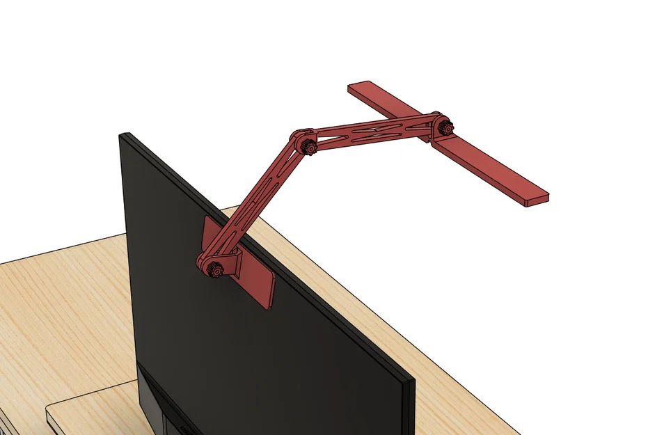 Giá đỡ đèn LED gắn màn hình (Monitor lamp mount) in 3D tiện lợi - Image 2
