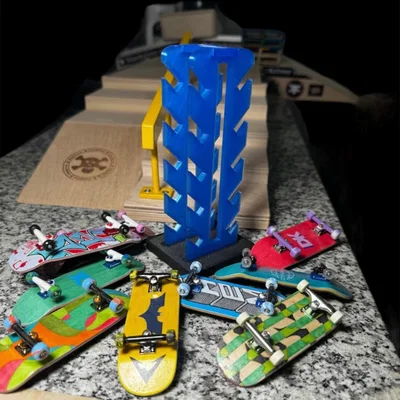 Tommy's Tech Shop - Kệ 10 Fingerboard | Tech Deck Stand | Dễ In