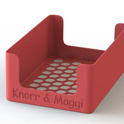 Khay in 3D đựng gói gia vị Knorr, Maggi gọn gàng cho tủ bếp