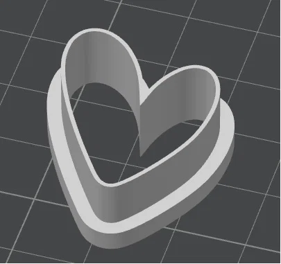 Khuôn cắt hình trái tim 3D cho đất sét polymer và bánh quy - Image 1