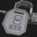 Mô hình công sự Sci-fi 28mm với tháp pháo xoay cho Wargaming - Thumbnail 3