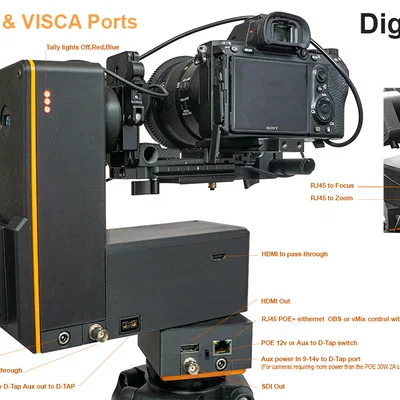 Digital Bird DB3_VISCA Pan Tilt head hỗ trợ OBS & vMix