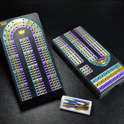 Bàn Cribbage Đa Màu (Cribbage Board in Color)