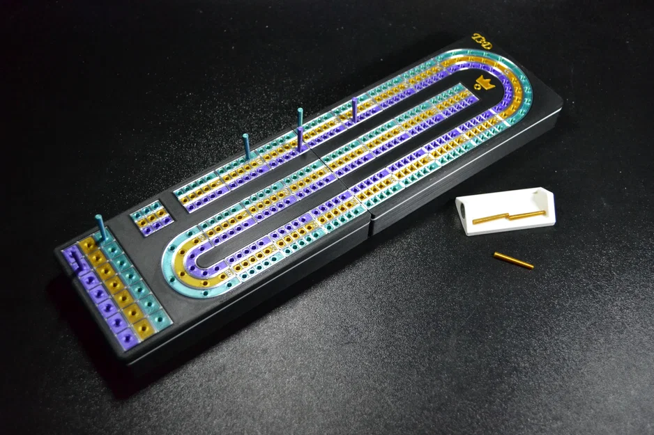 Bàn Cribbage Đa Màu (Cribbage Board in Color) - Image 2