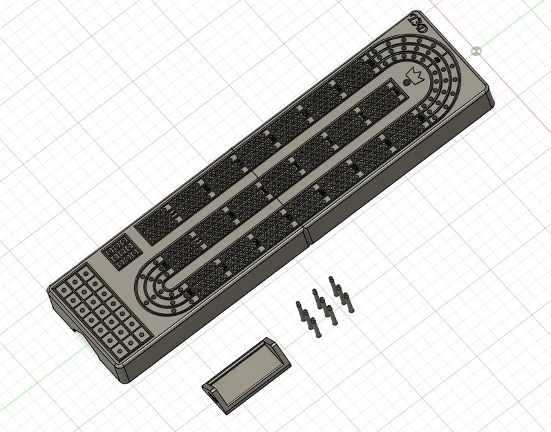 Bàn Cribbage Đa Màu (Cribbage Board in Color) - Image 3