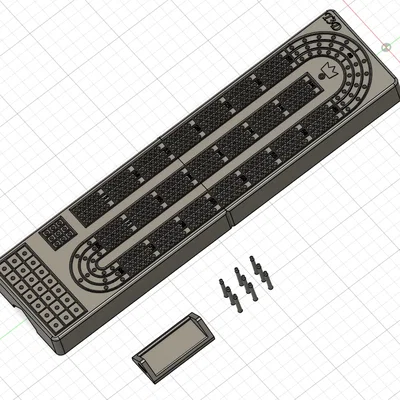 Bàn Cribbage Đa Màu (Cribbage Board in Color)